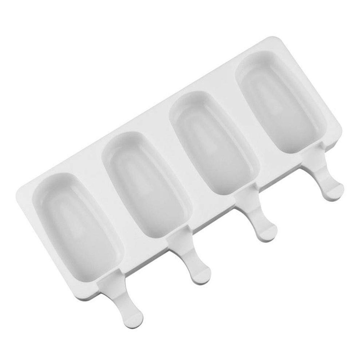GENERICO - Moldes De Silicona Para Helados Molde Paletas Helado 4 Blanco