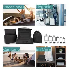 GENERICO - Organizador Maleta Set 8 Bolsas Casatua Viaje Equipaje