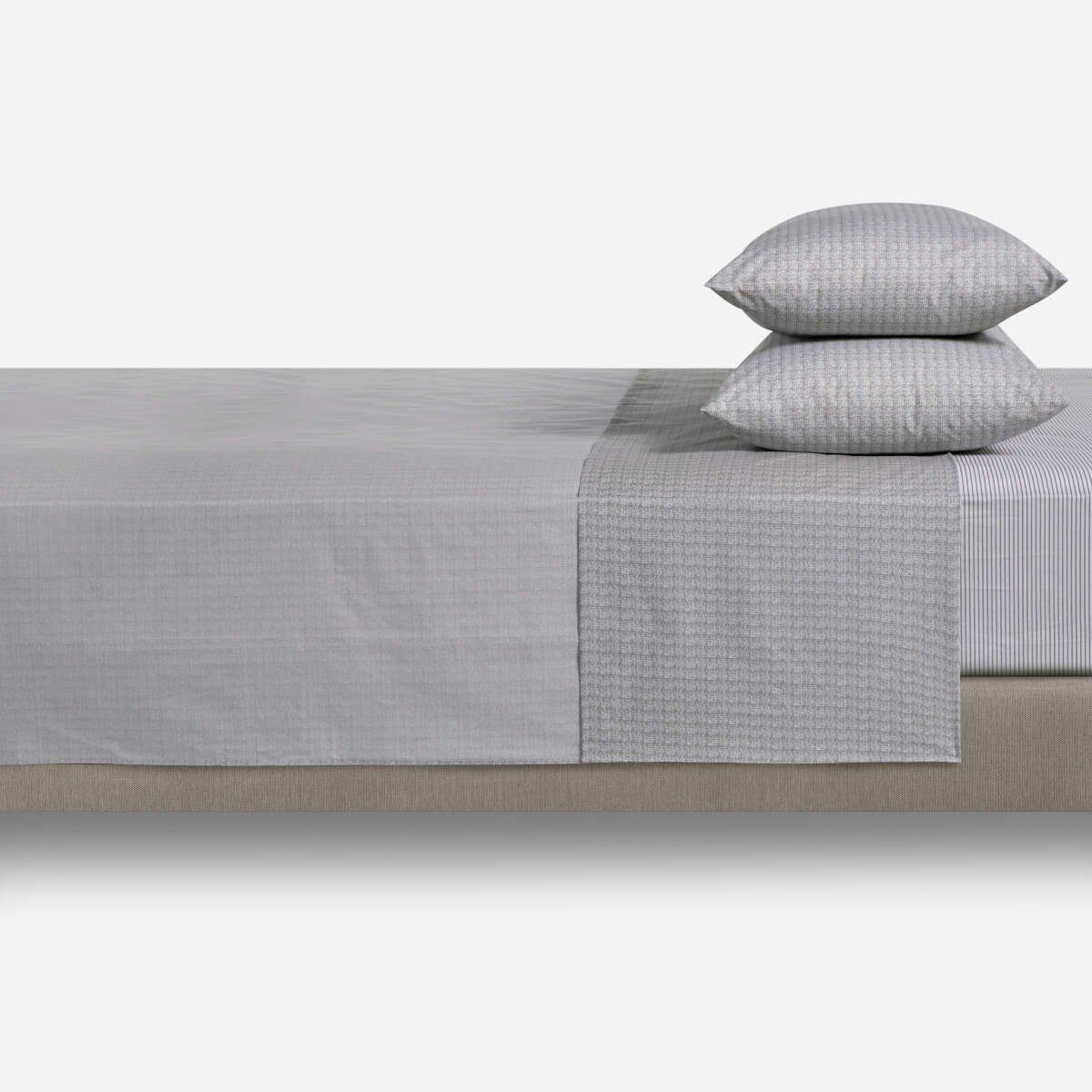 ROSEN - Sábana Rosen Miniprint 180 Hilos Gris King