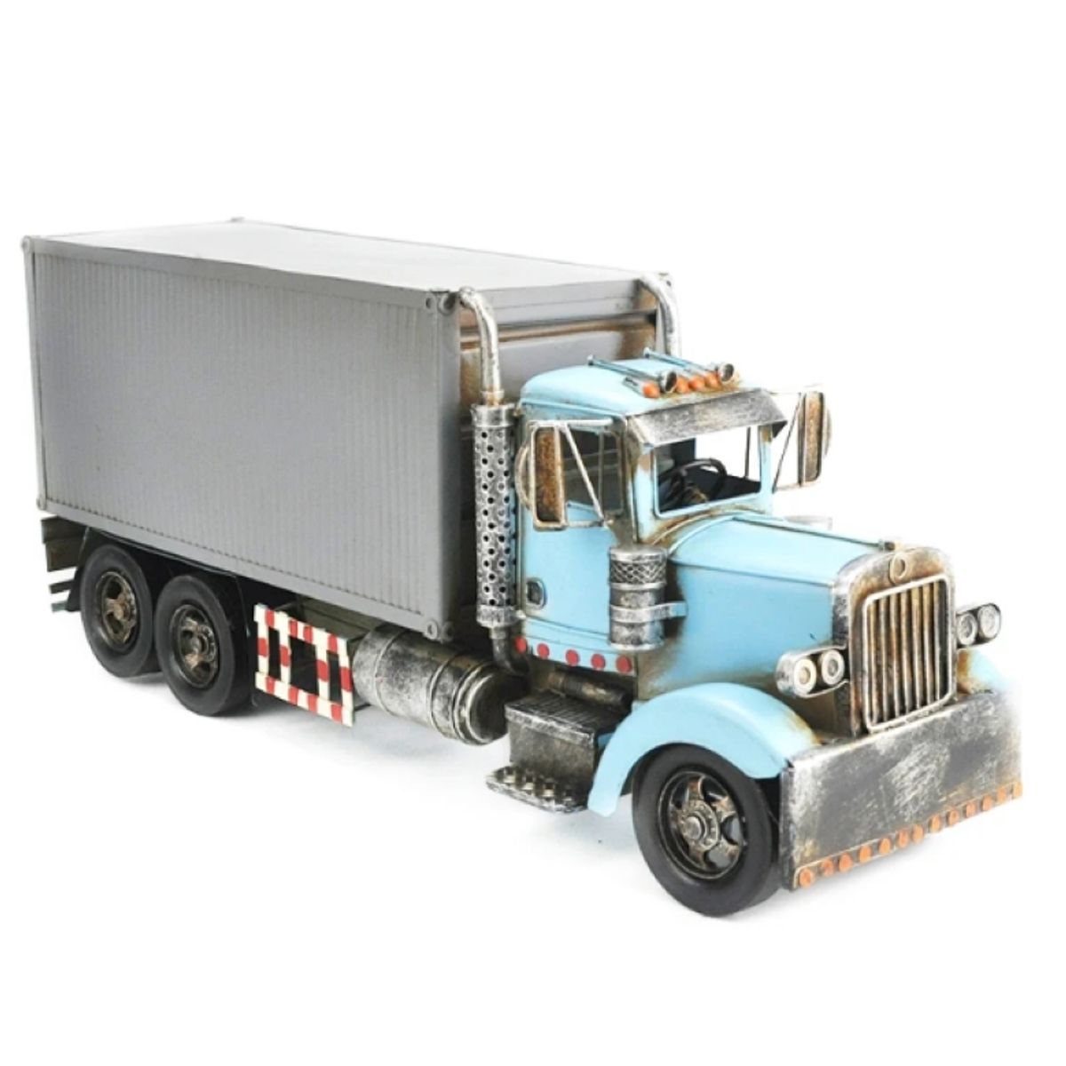 GENERICO - Camión Contenedor Vintage Artesanía De Metal