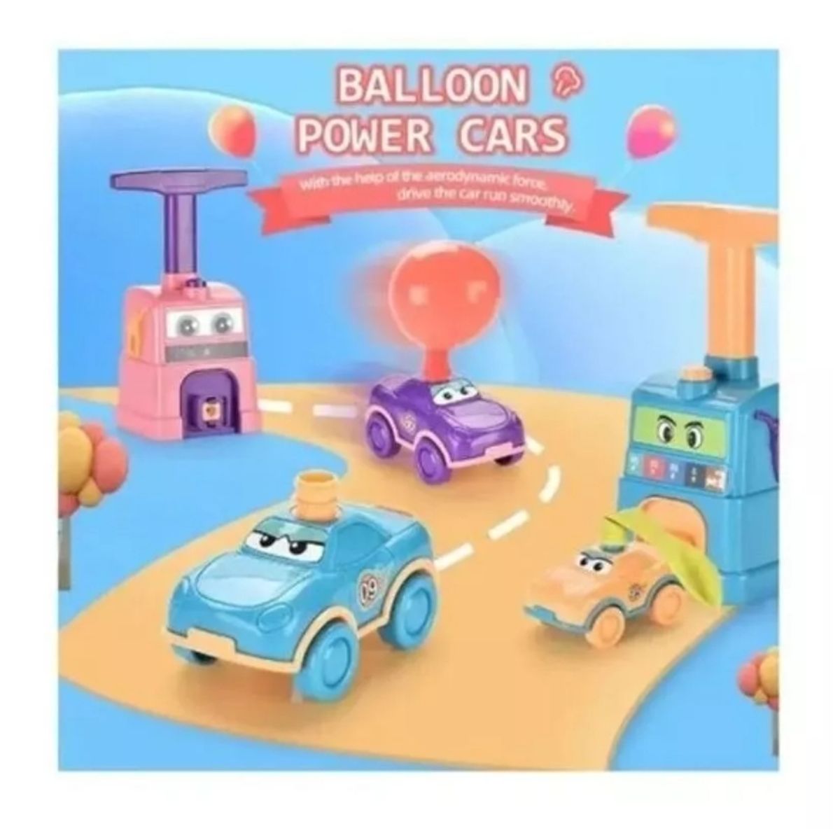 GENERICO - Bombín Lanzador De Auto Inflador De Globo Juguetes Rosado