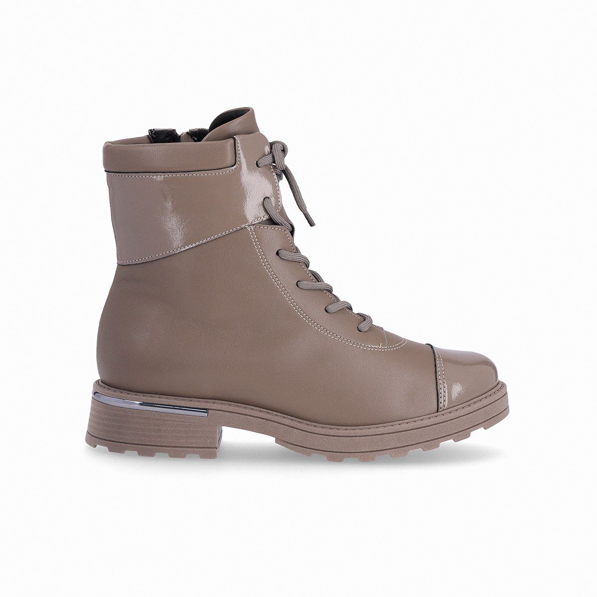 PICCADILLY - Botin Mujer Taupe Gisa/Cordones Piccadilly