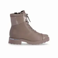 PICCADILLY - Botin Mujer Taupe Gisa/Cordones