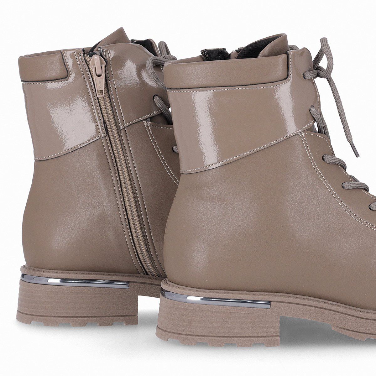 PICCADILLY - Botin Mujer Taupe Gisa/Cordones Piccadilly