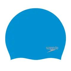 SPEEDO - Gorro Natación Plain Moulded Sillicone Cap Azul
