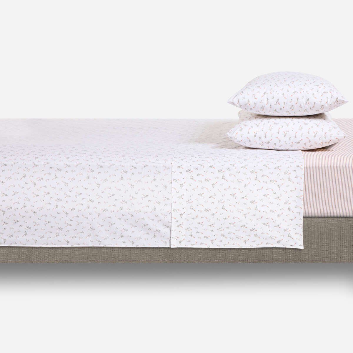 ROSEN - Sábana Rosen Miniprint 180 Hilos Fresia King