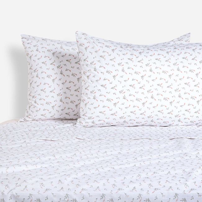 ROSEN - Sábana Rosen Miniprint 180 Hilos Fresia King