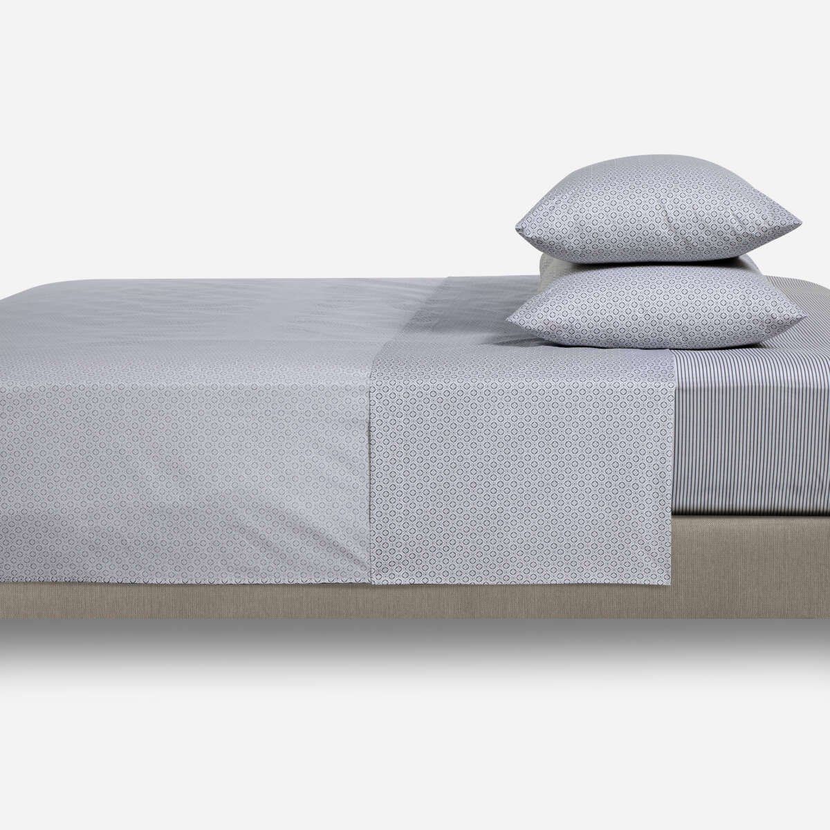 ROSEN - Sábana Rosen Miniprint 180 Hilos Natura Super King