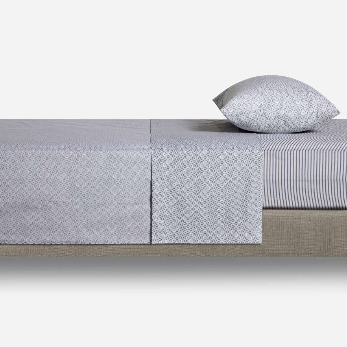 ROSEN - Sábana Rosen Miniprint 180 Hilos Natura 1,5 Plazas