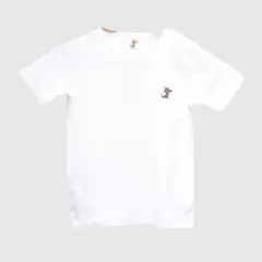 COYOTE KIDS - Polera blanca Coyote algodón peruano - Blanco