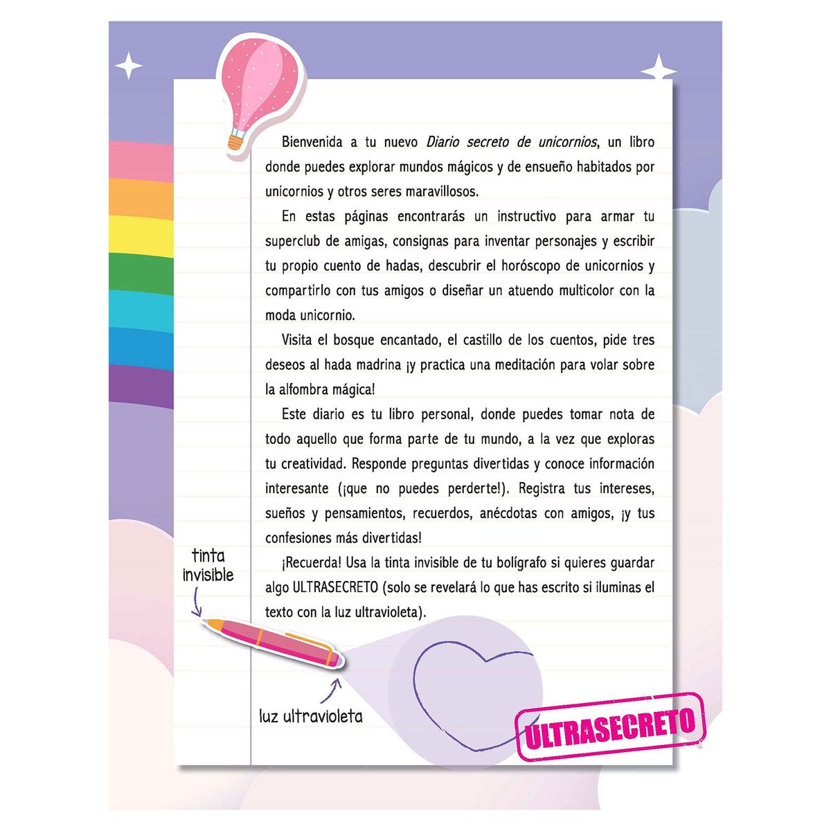 EDITORIAL GUADAL - LIBRO MI DIARIO SECRETO UNICORNIOS
