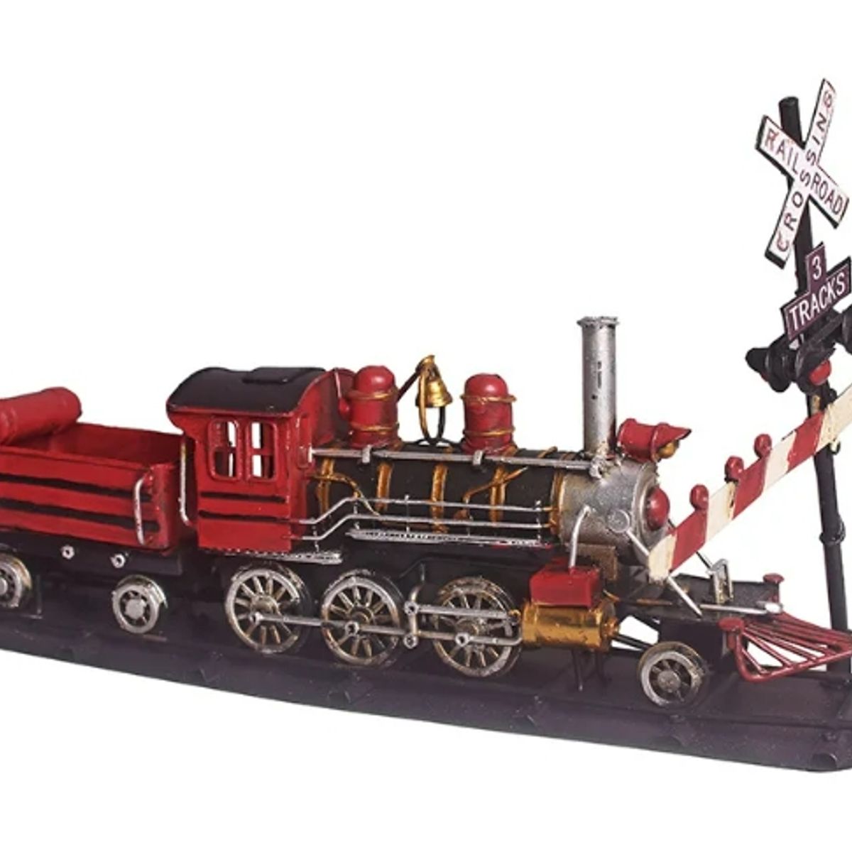 GENERICO - Tren Estilo Americano De Vapor Artesanía De Metal con señalética