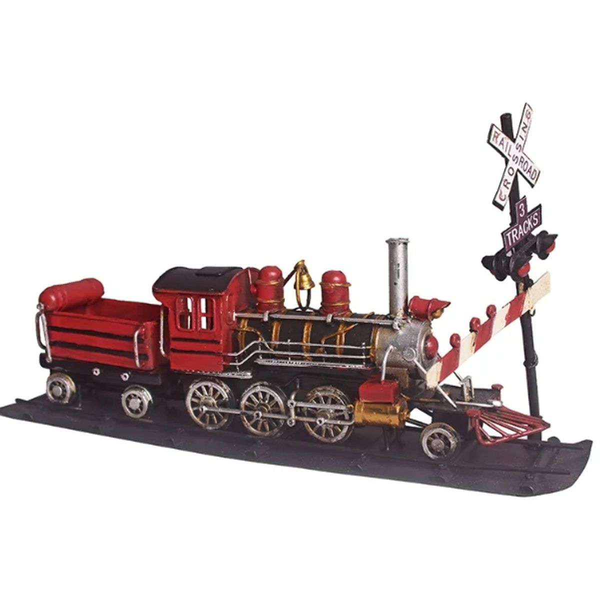 GENERICO - Tren Estilo Americano De Vapor Artesanía De Metal con señalética