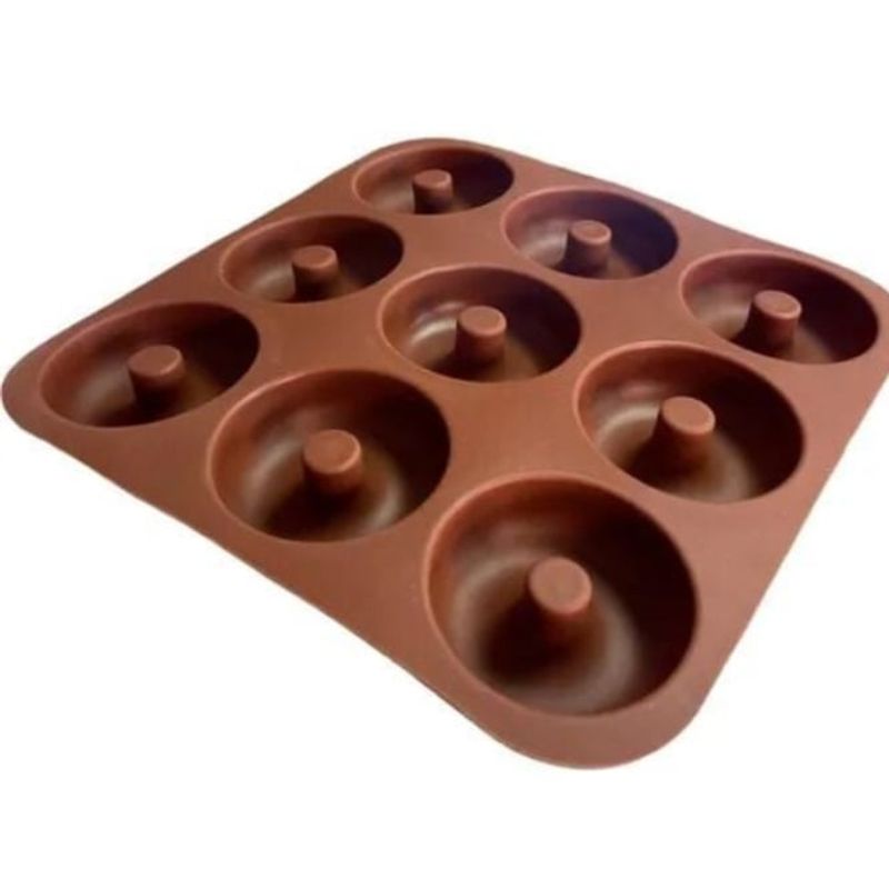 GENERICO - Moldes Silicona Donas Moldes De Silicona Donut Molde Dona Marron