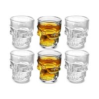 Set 6 Vasos Shot Calavera 65Ml