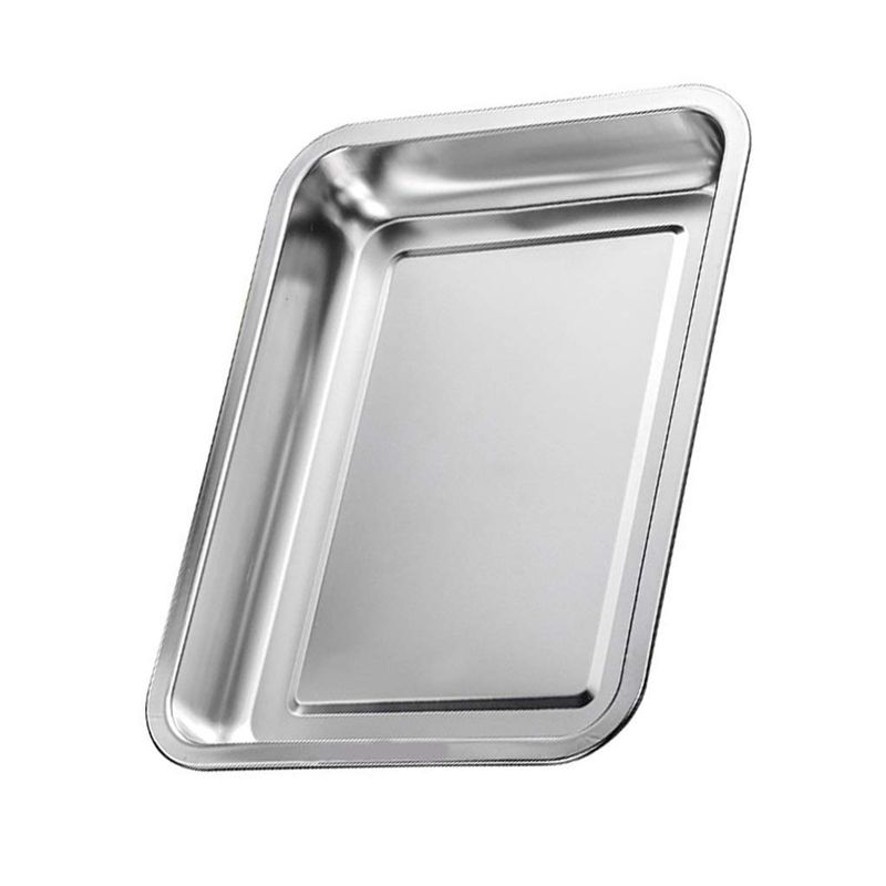GENERICO - Bandejas Fuente De Horno Acero Inoxidable Multiuso 35x 26