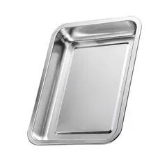 GENERICO - Bandejas Fuente De Horno Acero Inoxidable Multiuso 35x 26.