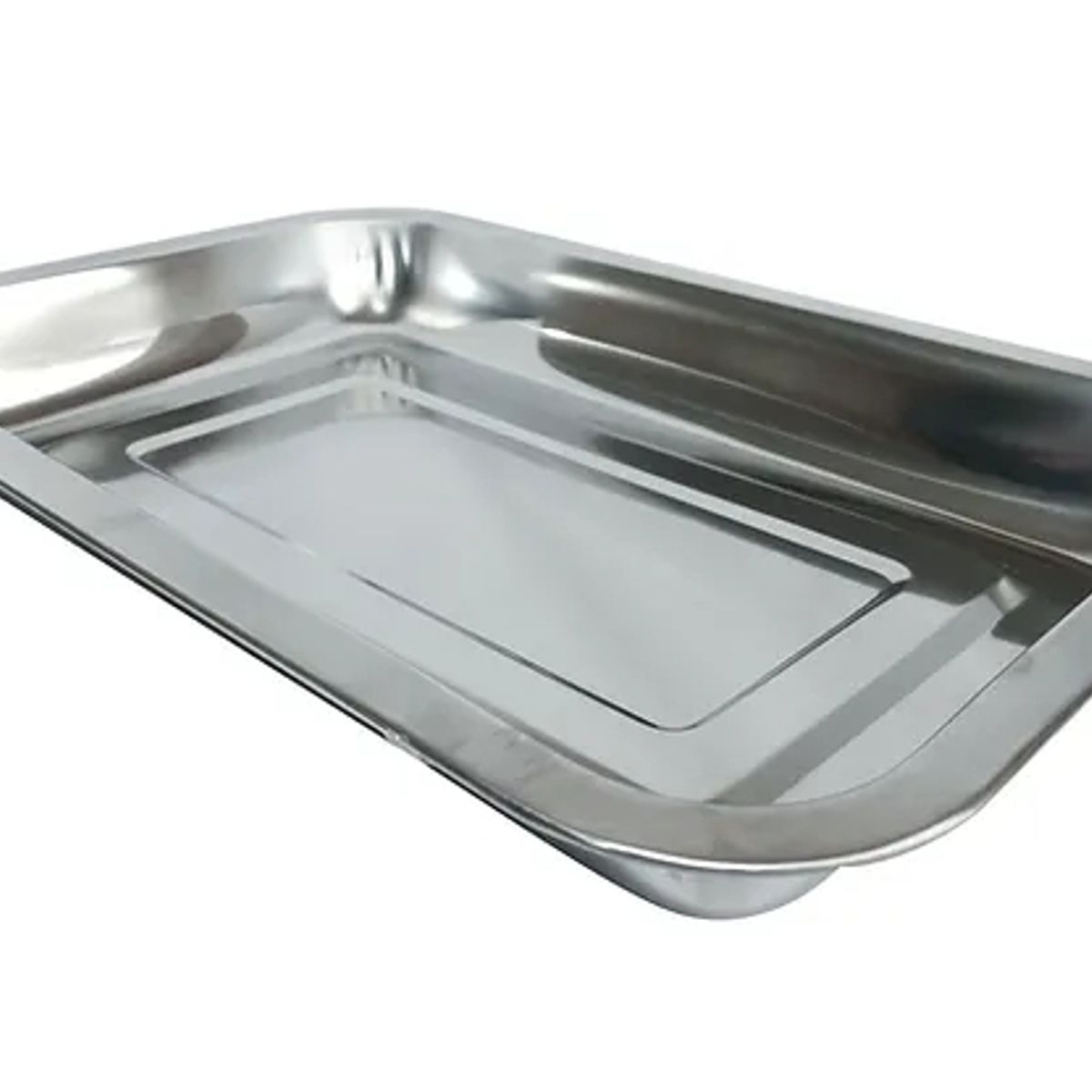 GENERICO - Bandejas Fuente De Horno Acero Inoxidable Multiuso 35x 26.