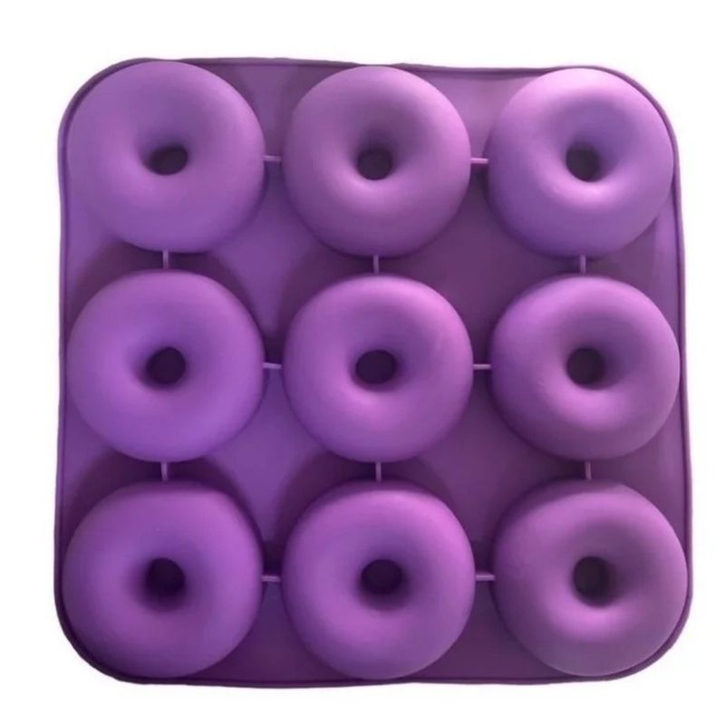 GENERICO - Moldes Silicona Donas Moldes De Silicona Donut Molde Dona Violeta