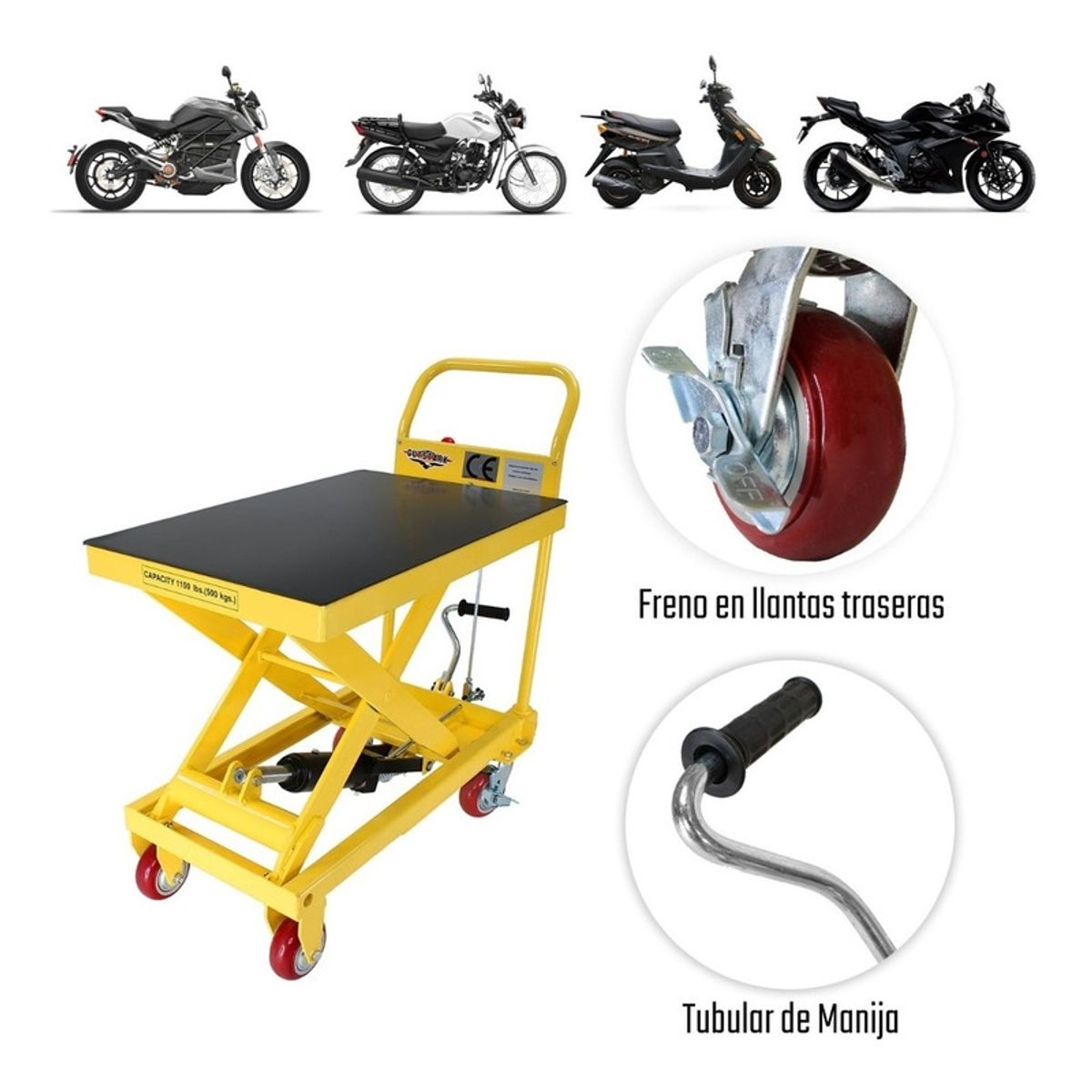 MERCADAZO - Mesa Elevadora Gutstark 12 Ton Hidraulica Antiderrapante