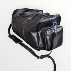 GENERICO - Bolso viaje cuero Negro