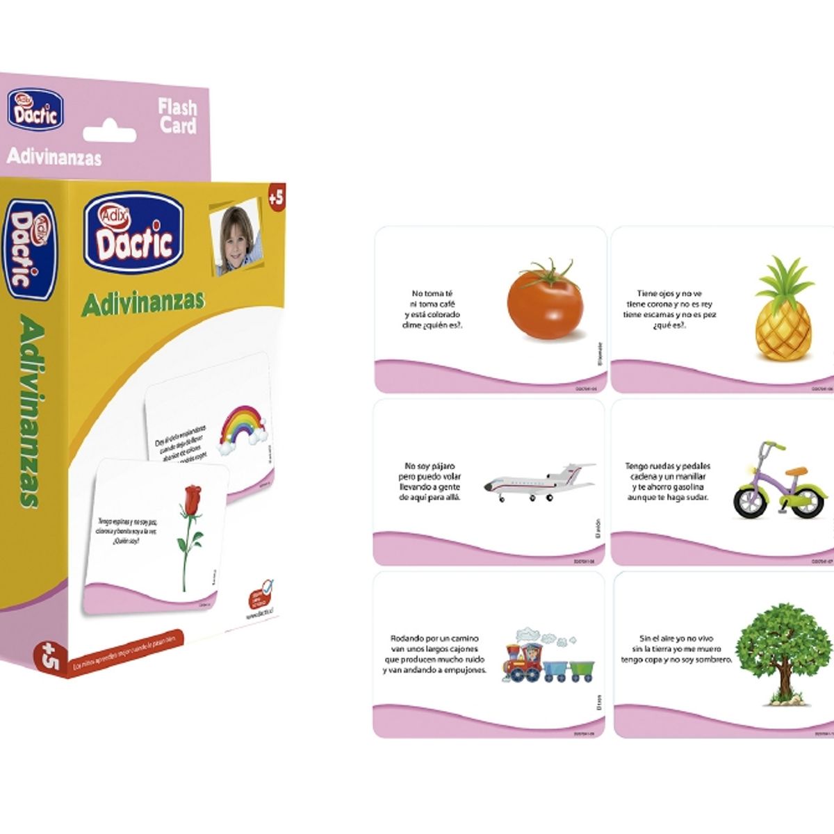 DACTIC - Lámina de adivinanzas DACTIC 56 piezas educativas