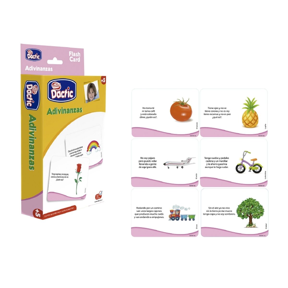 DACTIC - Lámina de adivinanzas DACTIC 56 piezas educativas