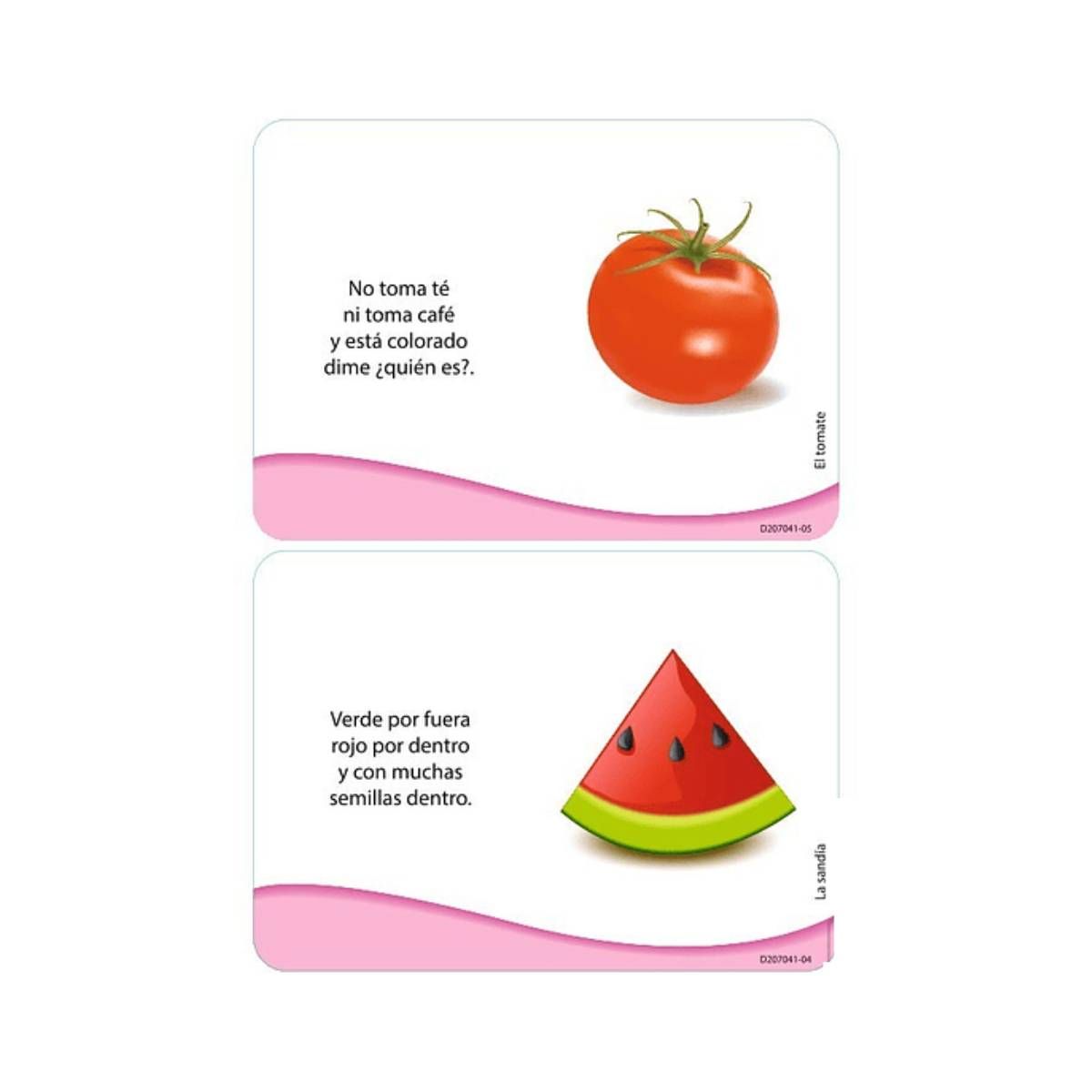 DACTIC - Lámina de adivinanzas DACTIC 56 piezas educativas