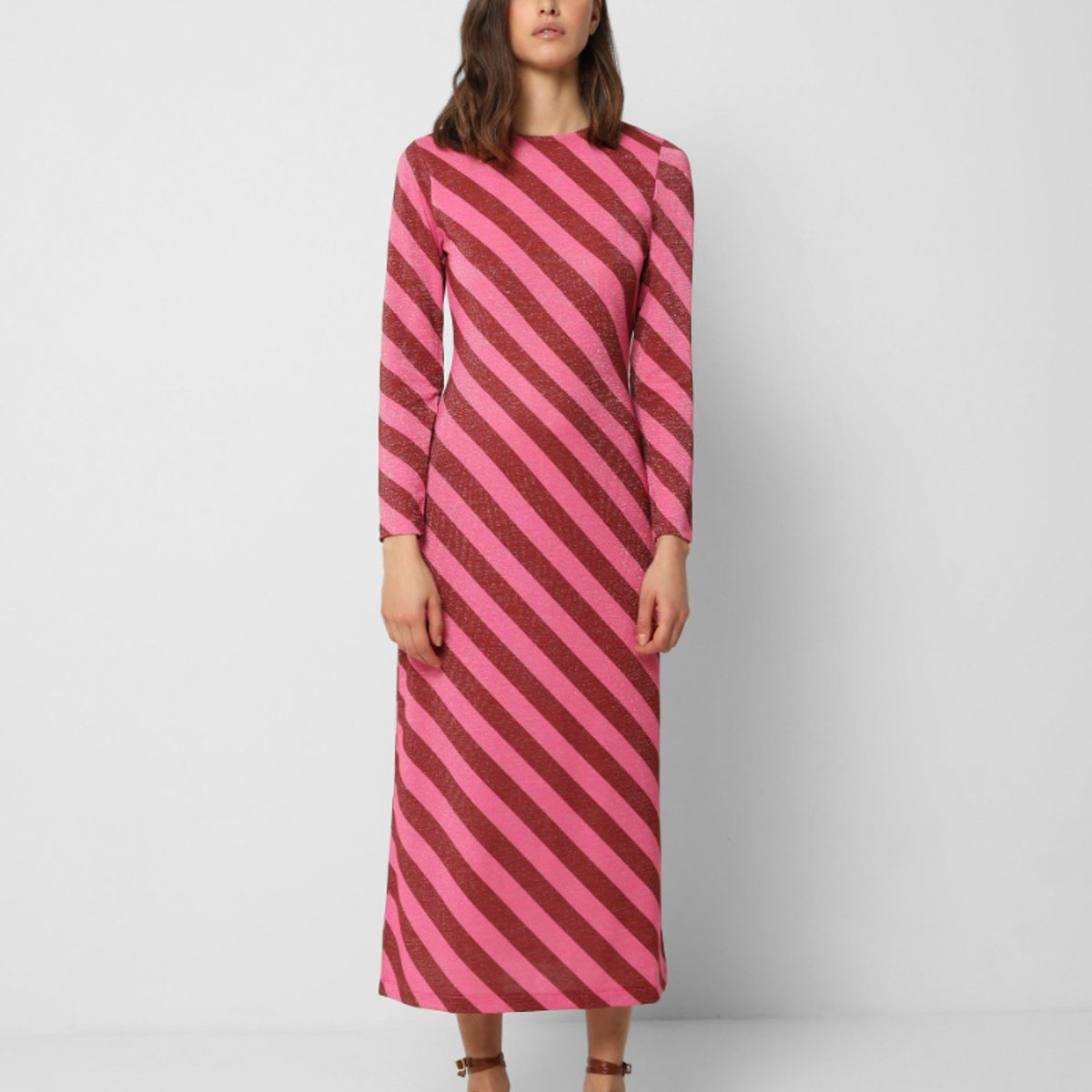 SCALPERS - Vestido Midi Rayas Pink Stripes