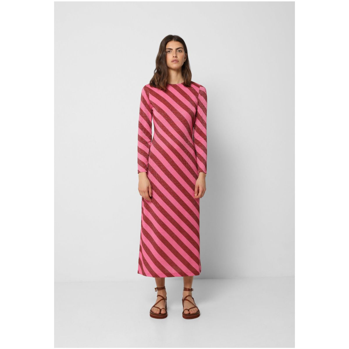 SCALPERS - Vestido Midi Rayas Pink Stripes