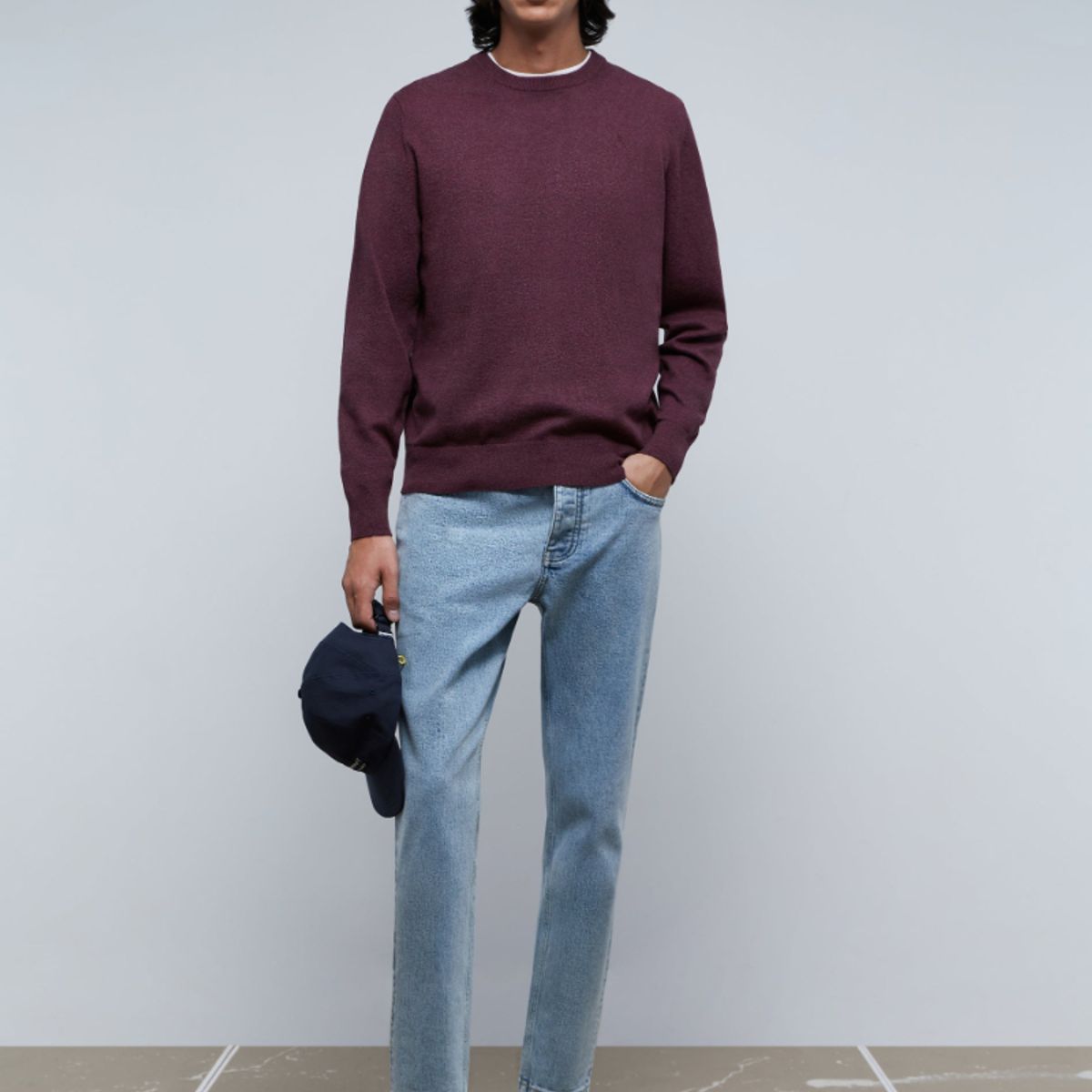 SCALPERS - Sweater Cuello Redondo Calavera Burgundy