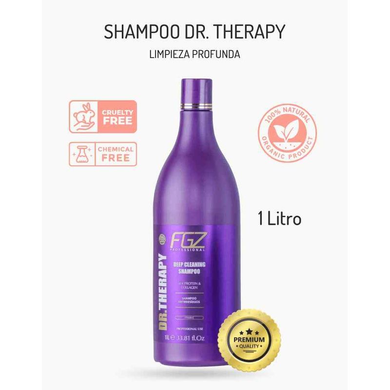 DR THERAPY - Shampoo Dr. Therapy de Limpieza Profunda 1 Litro