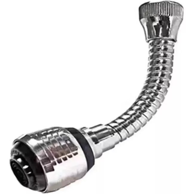 GENERICO - Extension Flexible Llave Agua 360 Cocina Baño Color Plateado