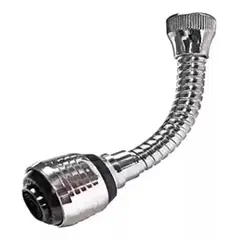 GENERICO - Extension Flexible Llave Agua 360 Cocina Baño Color Plateado