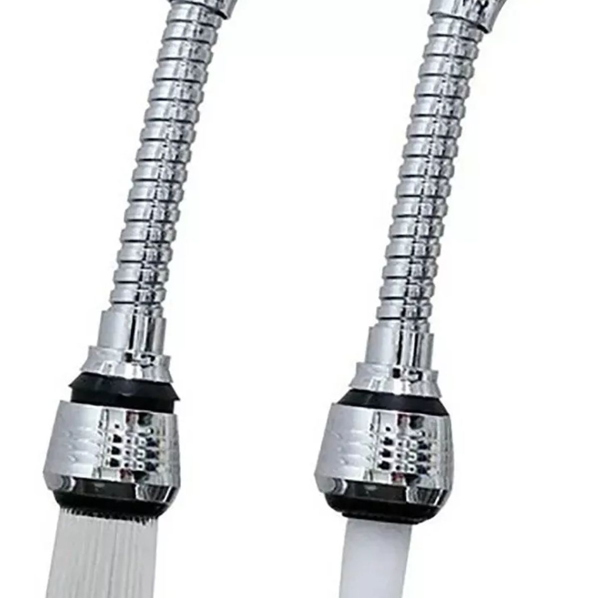 GENERICO - Extension Flexible Llave Agua 360 Cocina Baño Color Plateado