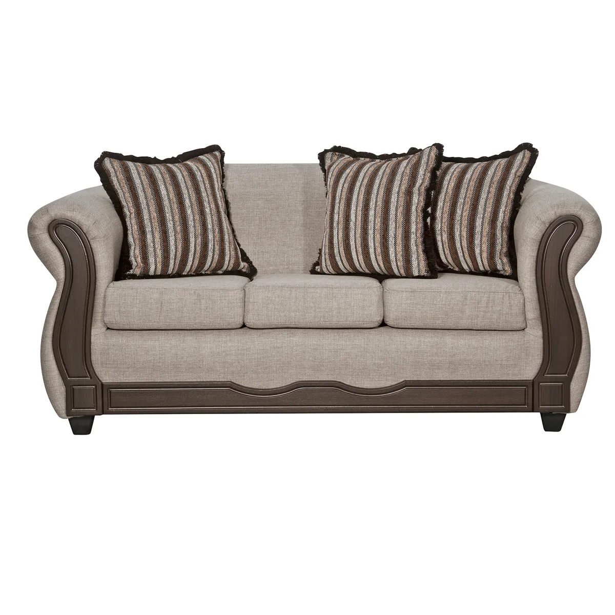 BLACK FACTORY - Sofá 3 Cuerpos Sofia Beige