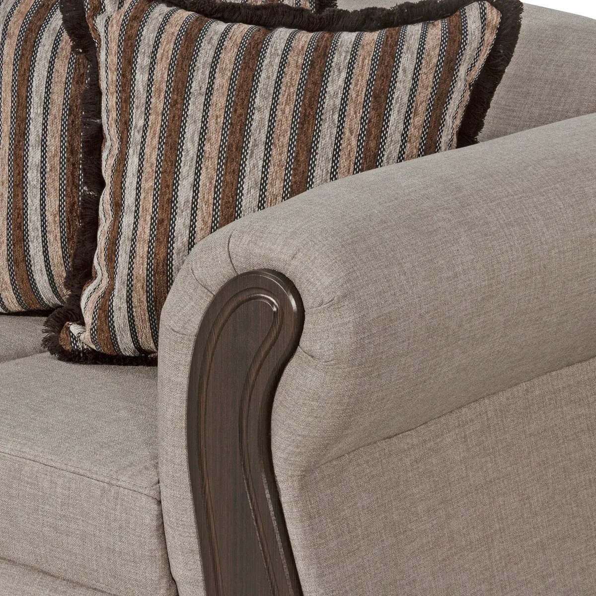 BLACK FACTORY - Sofá 3 Cuerpos Sofia Beige