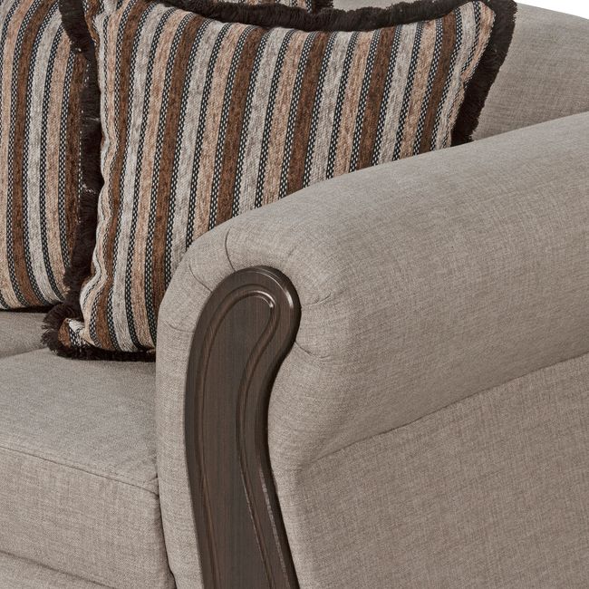 BLACK FACTORY - Sofá 3 Cuerpos Sofia Beige