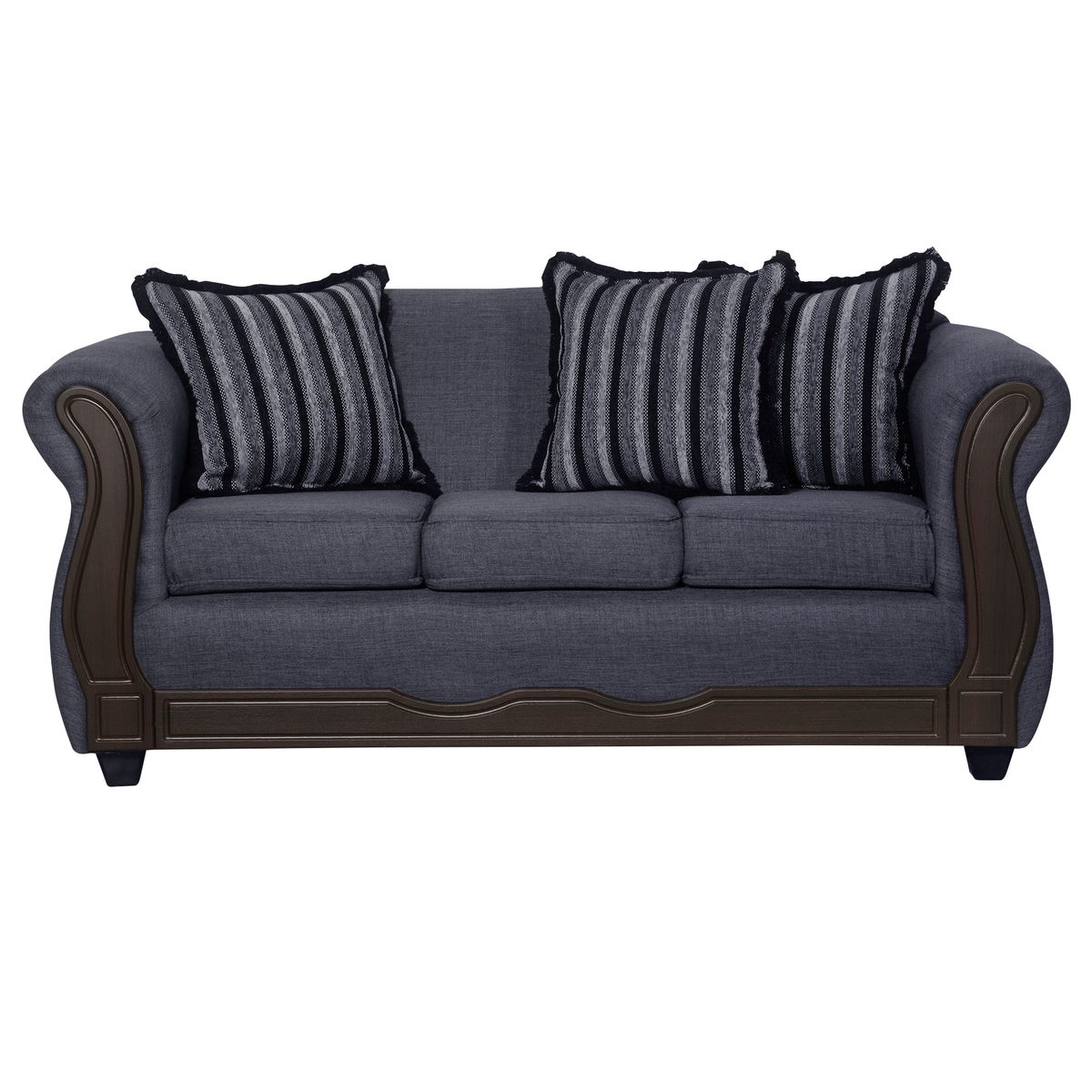 BLACK FACTORY - Sofá 3 Cuerpos Sofia Marengo