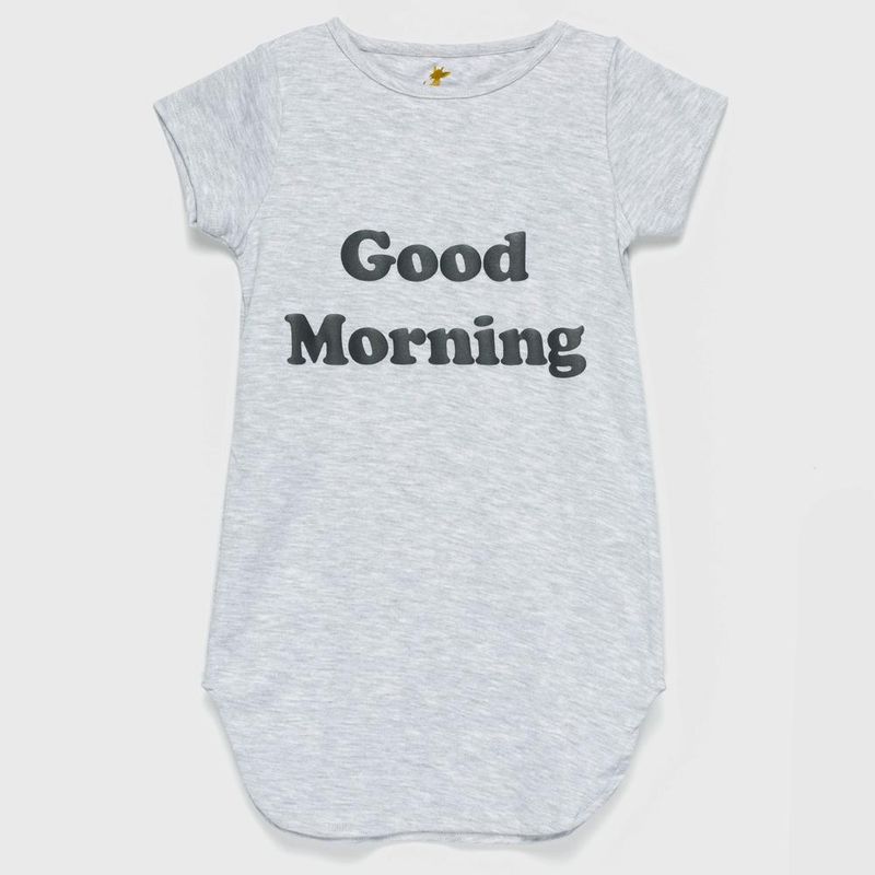 COYOTE KIDS - Camisón melange good morning adulto algodón peruano - Naranja