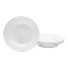 NADIR - Plato Hondo De Vidrio Extra Resistente Plato sopa 23cm X6