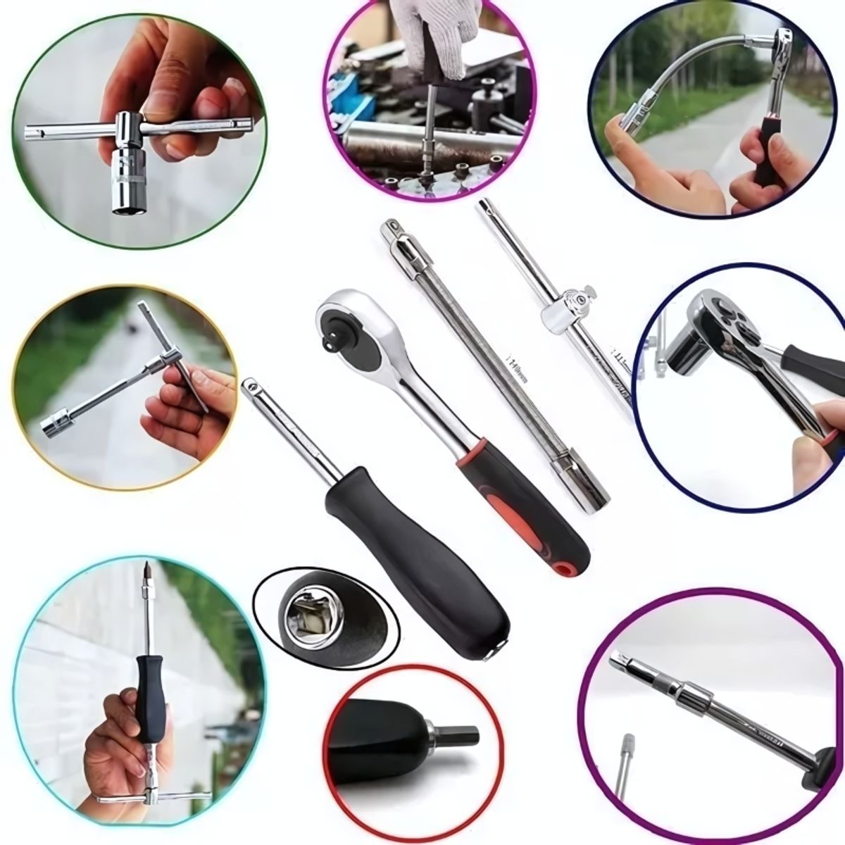 GENERICO - Set 46 Herramientas Piezas Para Automovil Caja Dados