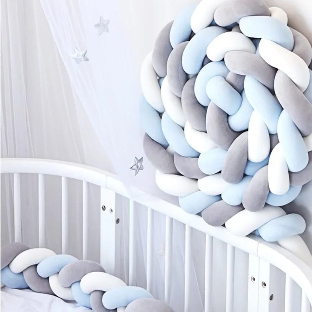 GENERICO - PROTECTOR DE ALGODON PARA CUNA BEBES 3 METROS