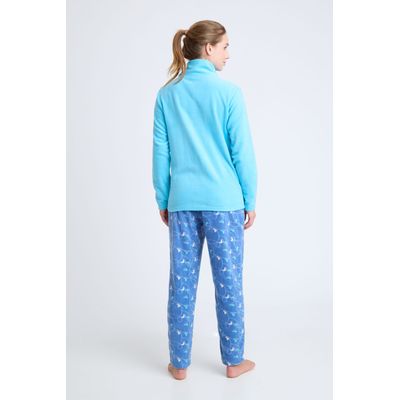 Imagen 2 del producto COD 1771 PIJAMA POLAR ESTAMPADA CON CUELLO