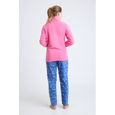 Imagen 2 del producto COD 1771 PIJAMA POLAR ESTAMPADA CON CUELLO