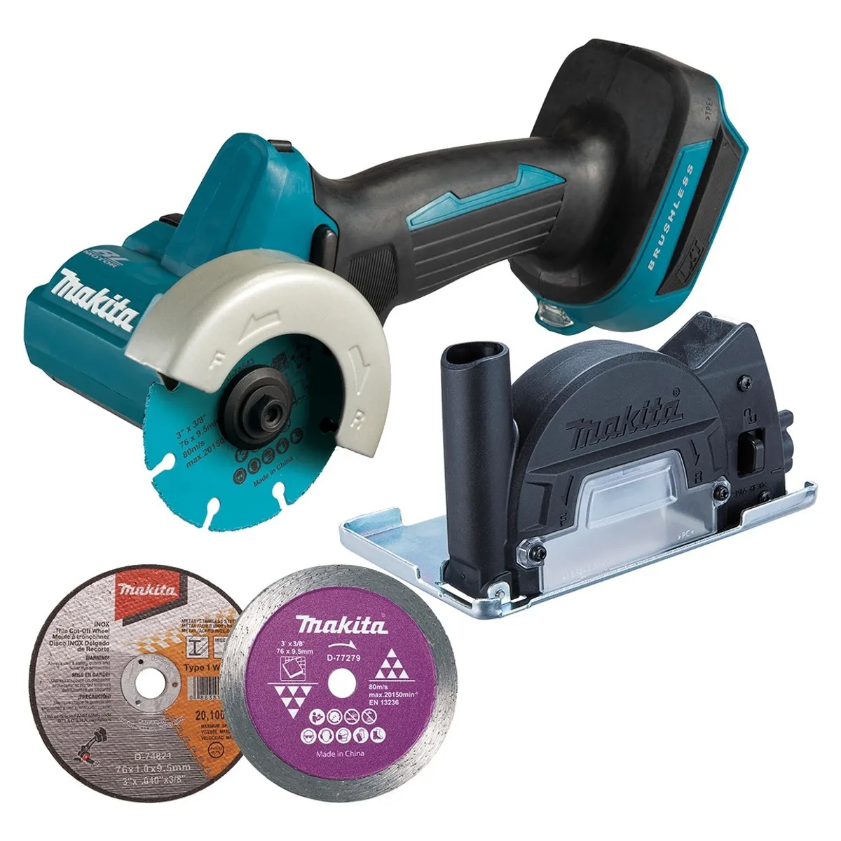 MAKITA - Kit Cortador Makita 76mm DMC300z de 18V 2x3.0 Ah + Cargador