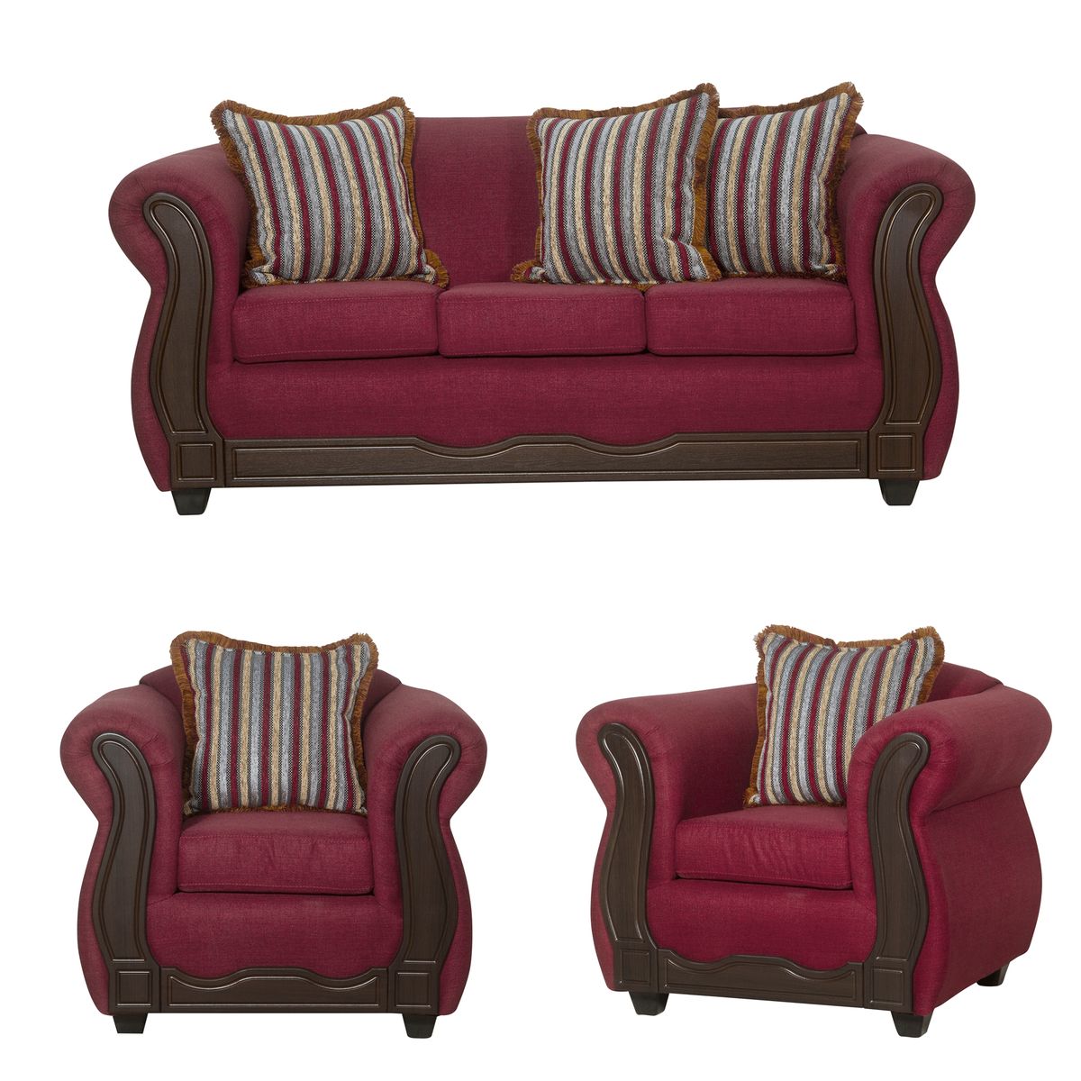 BLACK FACTORY - Juego de Living 3 1 1 Sofia Burdeo