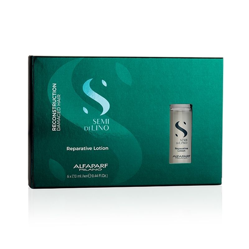 ALFAPARF MILANO - ALFAPARF Pack 6 Ampollas Capilar Reparative Lotion Semi Di Lino