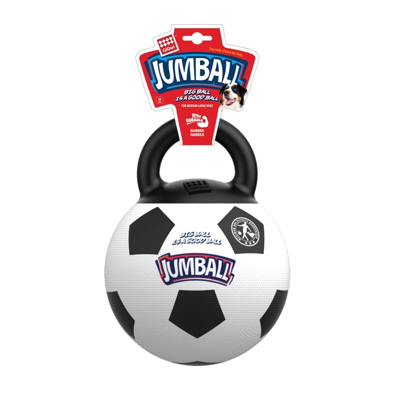GIGWI - Jumball Pelota De Fútbol Con Mango Goma
