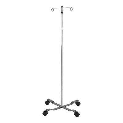 Imagen 2 del producto Porta Suero Cromado Ajustable Base Acero 4 Ruedas